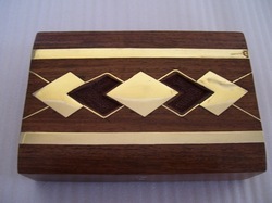 Wooden Box With Brass Inlay Manufacturer Supplier Wholesale Exporter Importer Buyer Trader Retailer in Bijnor Uttar Pradesh India